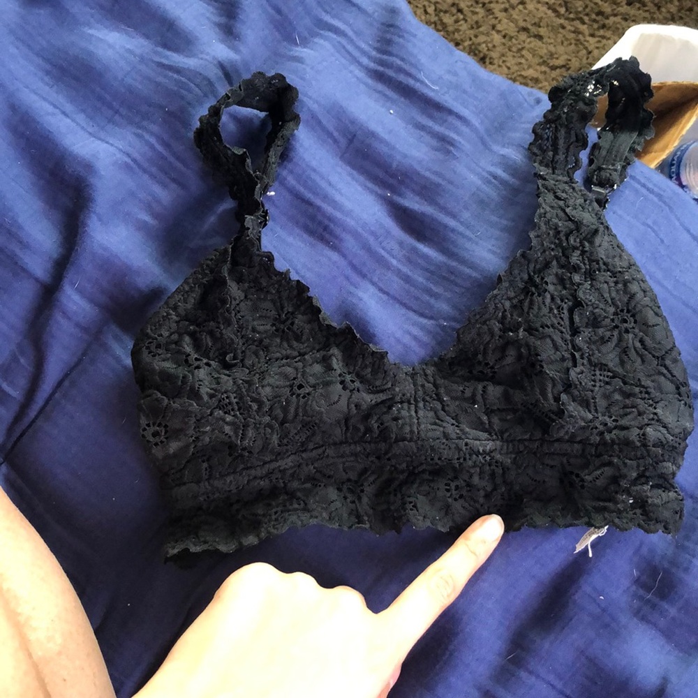 Black lace bralette!